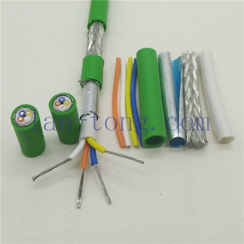 兆龙profinet cat5e type b flexing cable 4 awg22 7 pn工业柔性网线